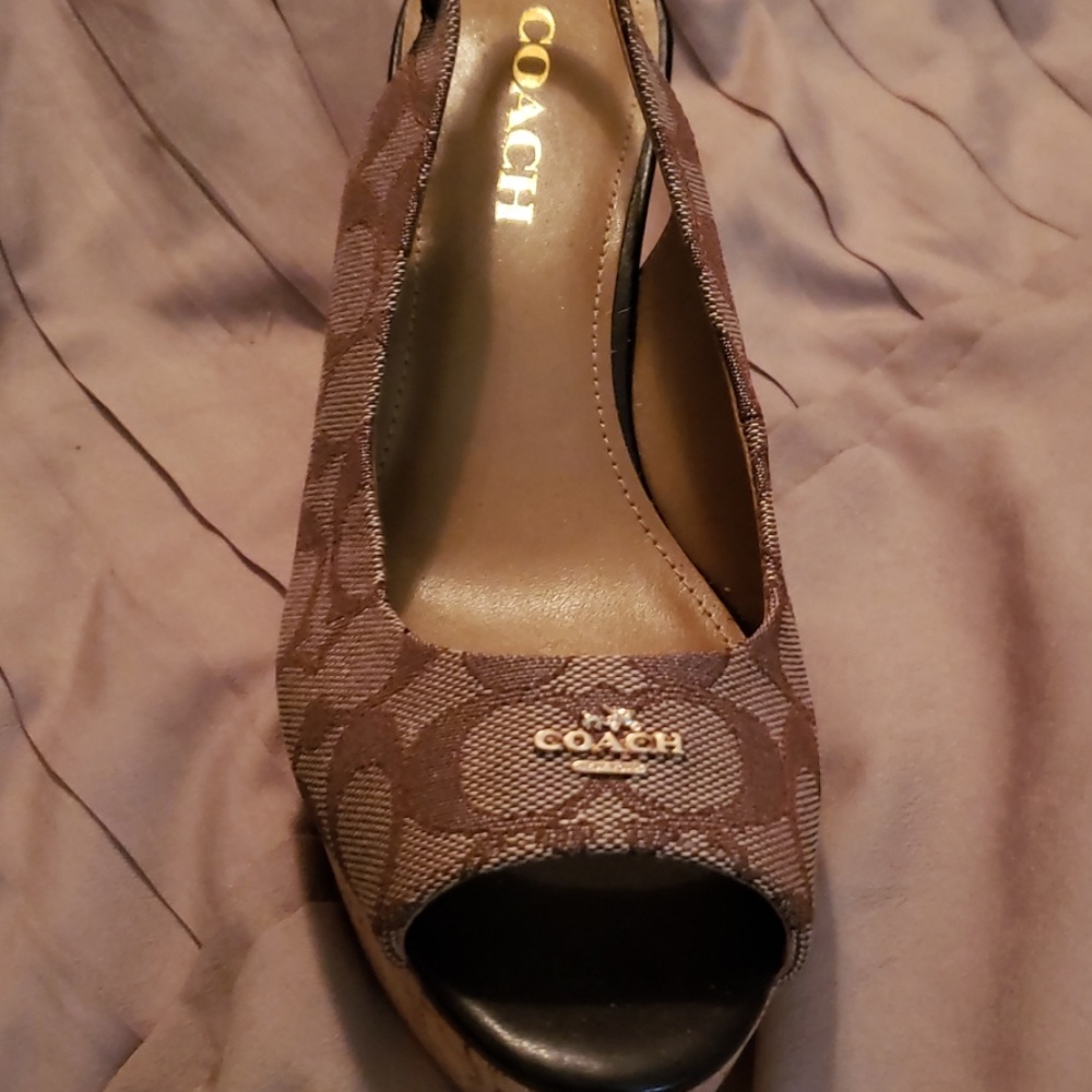 Coach wedge shoes